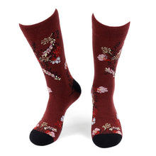 Load image into Gallery viewer, Men&#39;s Socks - Floral Novelty Socks
