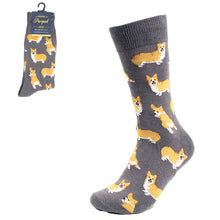 Load image into Gallery viewer, Men&#39;s Socks - Dancing Dog Novelty Socks
