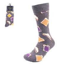 Load image into Gallery viewer, Men&#39;s Socks - Jam and Bread Novelty Socks
