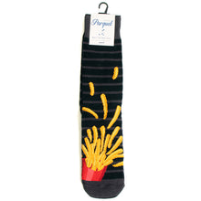 Load image into Gallery viewer, Men&#39;s Socks - Flying French Fries Novelty Socks
