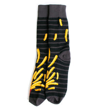 Load image into Gallery viewer, Men&#39;s Socks - Flying French Fries Novelty Socks

