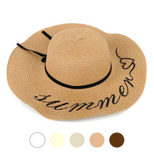 Load image into Gallery viewer, Women&#39;s Hat - Wide Brim Floppy Summer Hat
