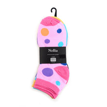 Load image into Gallery viewer, Women&#39;s Socks - Polka Dot Low Cut - Assorted 6 Pack
