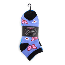 Load image into Gallery viewer, Women&#39;s Socks - Butterflies Low Cut - Assorted 6 Pack
