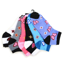 Load image into Gallery viewer, Women&#39;s Socks - Butterflies Low Cut - Assorted 6 Pack
