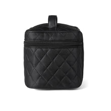 Load image into Gallery viewer, Makeup train case with diamond quilt pattern
