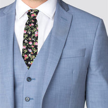 Load image into Gallery viewer, 2.25&quot; Floral Cotton Slim Tie - NVC-FLORAL10
