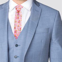 Load image into Gallery viewer, 2.25&#39; Cotton Slim Tie - NVC-FLORAL1
