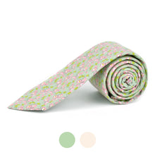 Load image into Gallery viewer, 2.25&quot; Floral Cotton Slim Tie - NVC-FLORAL2
