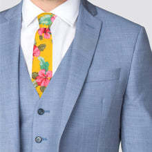 Load image into Gallery viewer, 2.25&quot; Floral Cotton Slim Tie - NVC-FLORAL7
