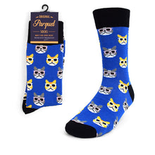 Load image into Gallery viewer, Men&#39;s Socks - Cool Cats Novelty Socks
