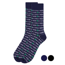 Load image into Gallery viewer, Men&#39;s Socks - &quot;My Lucky Socks&quot; Novelty Socks
