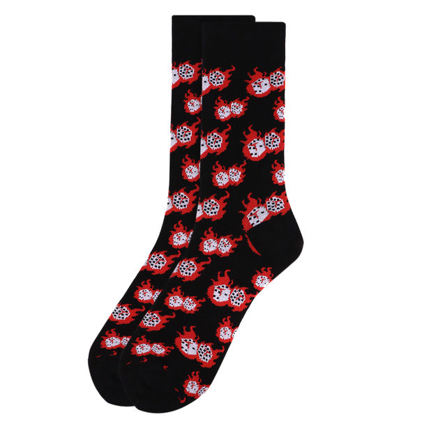 Men's Socks - Fire Dice Novelty Socks