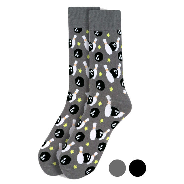Men's Socks - Bowling Novelty Socks