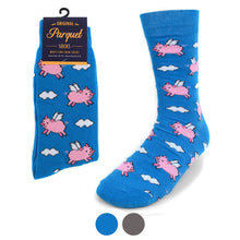 Load image into Gallery viewer, Men&#39;s Socks - Flying Pig Novelty Socks

