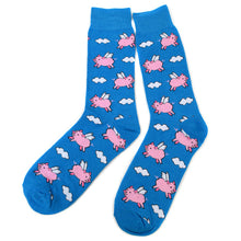 Load image into Gallery viewer, Men&#39;s Socks - Flying Pig Novelty Socks
