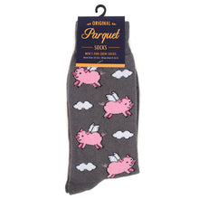 Load image into Gallery viewer, Men&#39;s Socks - Flying Pig Novelty Socks
