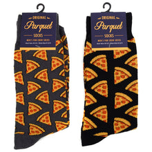Load image into Gallery viewer, Men&#39;s Socks - Pepperoni Pizza Novelty Socks
