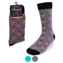 Load image into Gallery viewer, Men&#39;s Socks - Flamingos Novelty Socks
