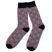 Load image into Gallery viewer, Men&#39;s Socks - Flamingos Novelty Socks
