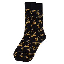 Load image into Gallery viewer, Men&#39;s Socks - Brass Instrument Novelty Socks

