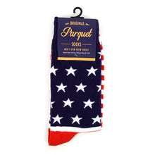 Load image into Gallery viewer, Men&#39;s Socks - American Flag Novelty Socks
