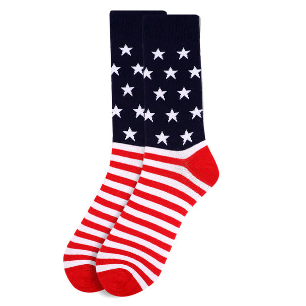 Men's Socks - American Flag Novelty Socks