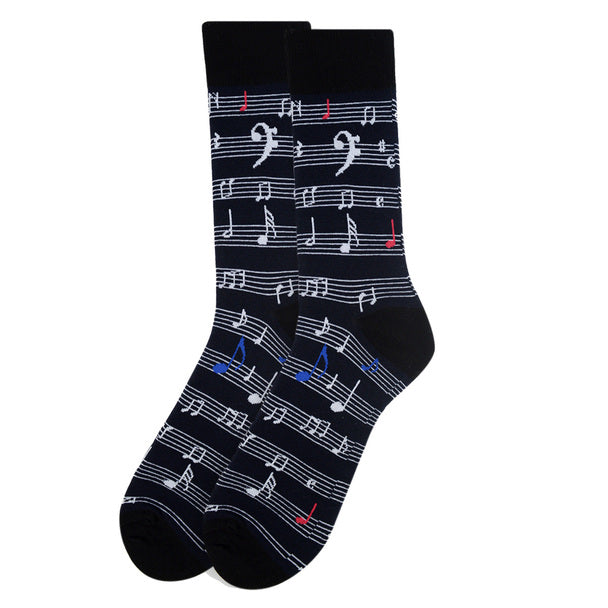 Men's Socks - Music Sheet Note Novelty