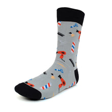 Load image into Gallery viewer, Men&#39;s Socks - Barber Shop Novelty Socks
