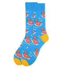 Load image into Gallery viewer, Men&#39;s Socks - Flamingo Novelty Socks
