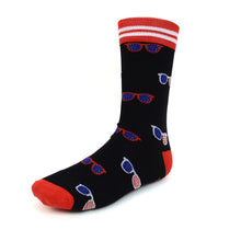 Load image into Gallery viewer, Men&#39;s Socks - American Flag Sunglasses Novelty Socks
