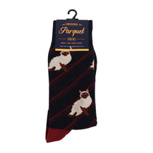Load image into Gallery viewer, Men&#39;s Socks - Novelty Siamese Cat Socks
