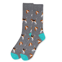 Load image into Gallery viewer, Men&#39;s Socks - Novelty Beagle Dog Socks
