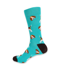 Load image into Gallery viewer, Men&#39;s Socks - Novelty Beagle Dog Socks

