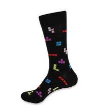Load image into Gallery viewer, Men&#39;s Socks - Tetris Game Novelty Socks
