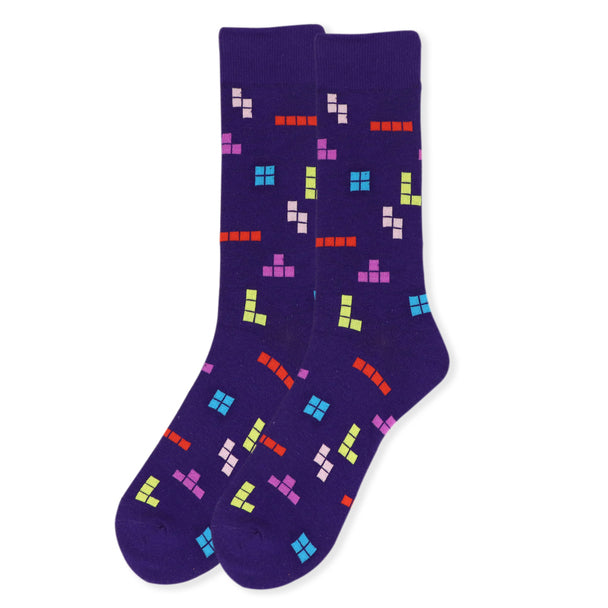 Men's Socks - Tetris Game Novelty Socks