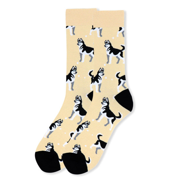 Men's Socks - Siberian Husky Dog Novelty Socks