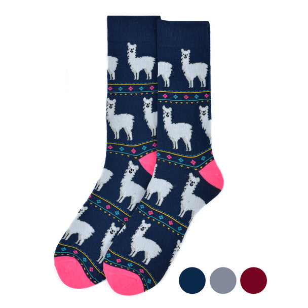 Men's Socks - Alpaca Fun Novelty Socks