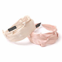 Load image into Gallery viewer, Headband - Satin Pearl
