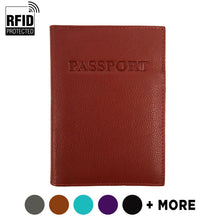 Load image into Gallery viewer, Passport Case - RFID Genuine Leather
