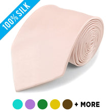 Load image into Gallery viewer, Luxury Silk Satin Tie - 32 Vibrant Colors, Perfect for Weddings, Business &amp; Special Events
