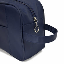 Load image into Gallery viewer, Navy Nylon Toiletry Travel Kit Bag
