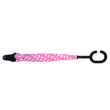 Load image into Gallery viewer, Umbrella - Pink Polka Dot Double Layer Inverted
