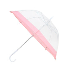 Load image into Gallery viewer, See-Thru Clear Kids Umbrella with Color Border - UM5009

