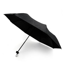 Load image into Gallery viewer, Umbrella - Compact Solid Black Travel
