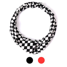 Load image into Gallery viewer, Headband - Ladies Criss-Cross Checker Elastic
