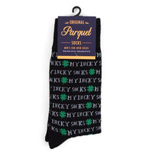 Load image into Gallery viewer, Men&#39;s Socks - &quot;My Lucky Socks&quot; Novelty Socks
