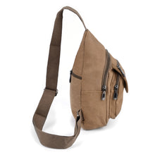 Load image into Gallery viewer, Crossbody Sling Bag - Brown Backpack - Adjustable Strap
