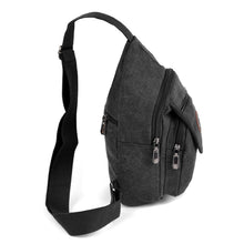 Load image into Gallery viewer, Crossbody Sling Bag - Charcoal Backpack - Adjustable Strap
