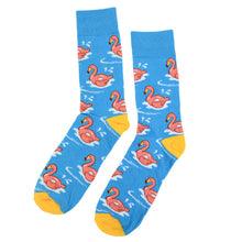 Load image into Gallery viewer, Men&#39;s Socks - Flamingo Novelty Socks
